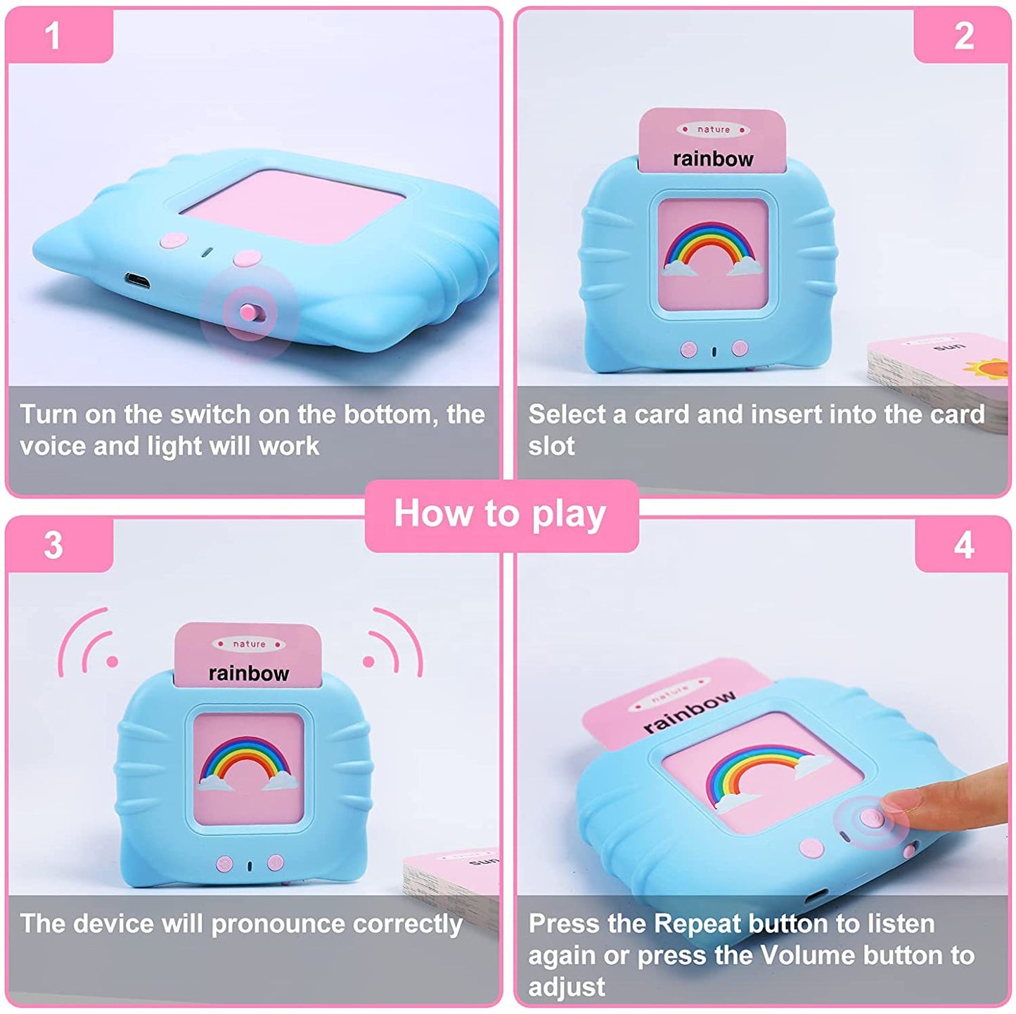 Baby Reading Machine For Kids Early Learning English