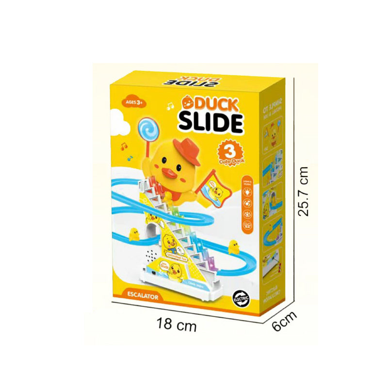 Duck Slide Toy Escalator Toy With Lights And Music with 3 sliding ducks
