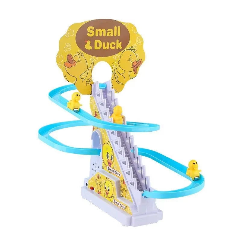 Duck Slide Toy Escalator Toy With Lights And Music with 3 sliding ducks