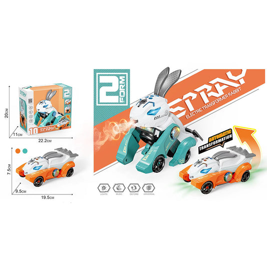 New Style 2 In 1 Electric Spray Stunt Rabbit Car With Music Light