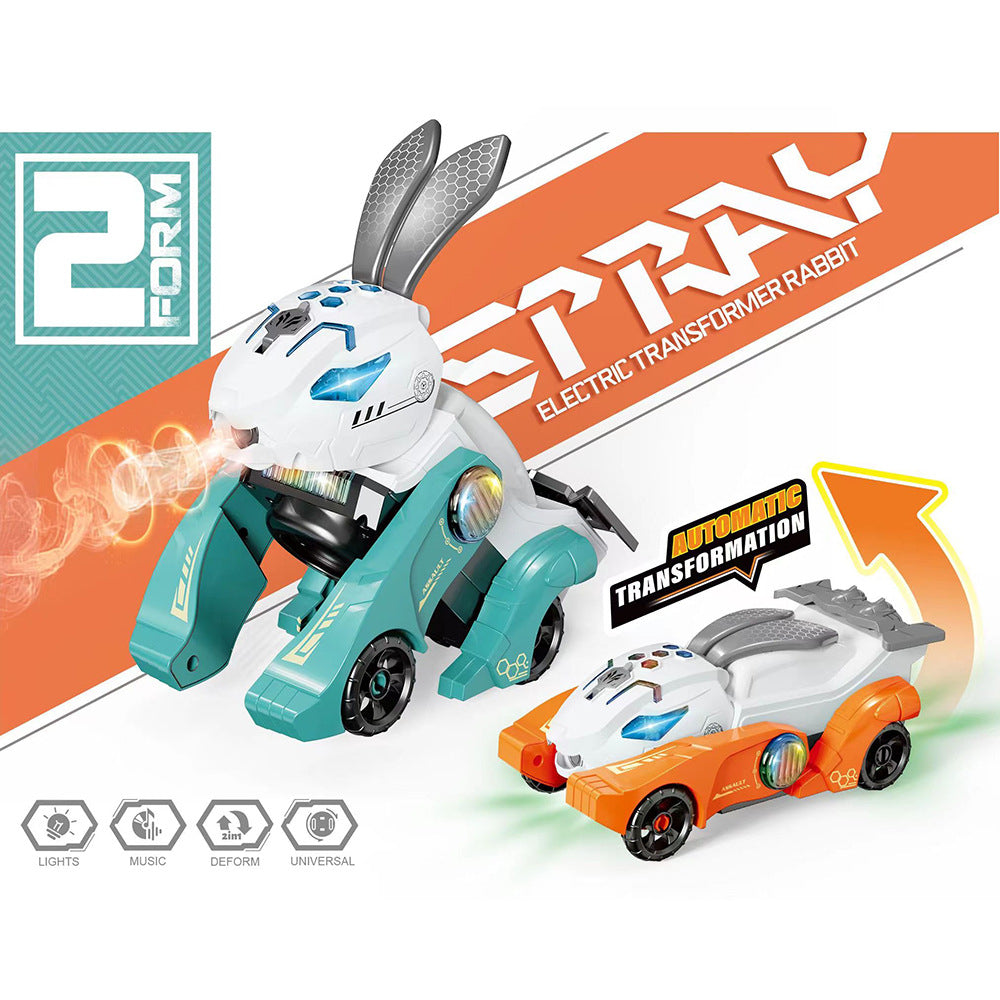 New Style 2 In 1 Electric Spray Stunt Rabbit Car With Music Light