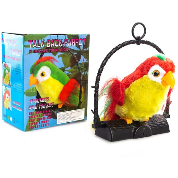 Talk Back Talking Parrot Toy – Repeats Speech, Educational & Fun For Kids